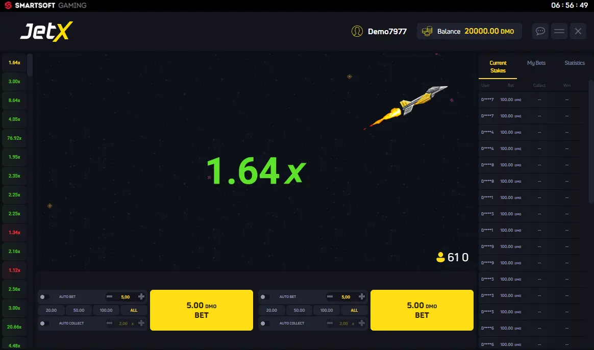 JetX interface theme screenshot placeholder